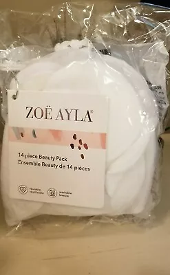 Zoe Ayla 14 Piece Beauty Pack Makeup Remover Gloves Headband Wash Clothes New • $17.75