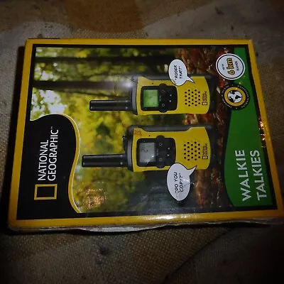 National Geographic 2x Walkie Talkies 6km Range New Not Used FREE POSTAGE • £18.95