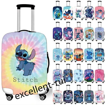 £17.03 • Buy 18''-32'' Lilo Stitch Cartoon Travel Luggage Cover Protector Elastic Suitcase UK