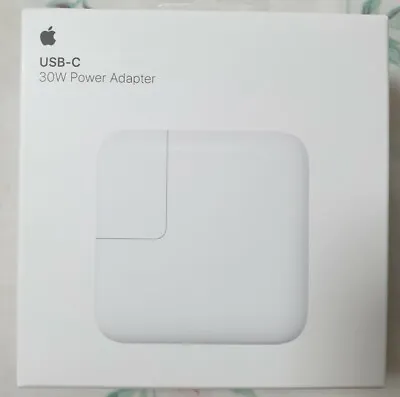 Genuine Apple 30W USB-C MacBook/iPhone/iPad Pro Wall Charger Power Adapter - New • £22.99