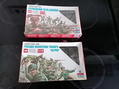 2 X ESCI 1:72 Russian And Italian Soldiers • £14.99