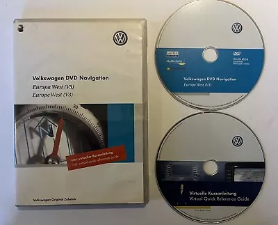 VW Navigation DVD V3 West Europe Seat Skoda 1T0.051.859.D • $12.43