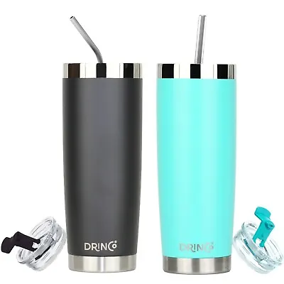 $29.99 • Buy 20oz Stainless Steel Tumbler Coffee Cup Vacuum Insulated Travel Mug 2 Pack Combo