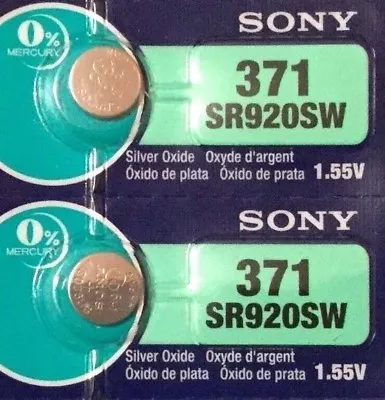 2 New SONY SR920SW Silver Oxide 1.55v Watch Batteries MADE In JAPAN Aussie Stock • $4.79