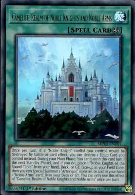 CAMELOT REALM OF NOBLE KNIGHTS AND NOBLE ARMS ULTRA MP23-EN281  YuGiOh • £0.99