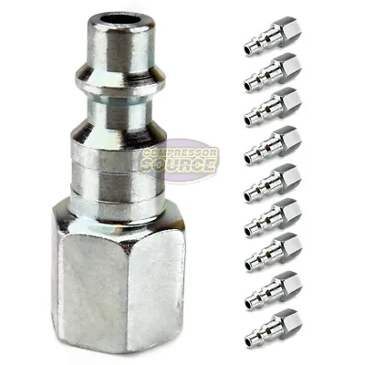 10 Pack 1/4  Female NPT Air Compressor Hose Quick Coupler Plug Industrial Style • $17.49