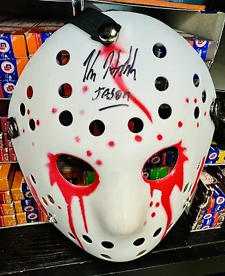 Kane Hodder Signed Mask Jason Vorhees Friday The 13th Beckett Coa • £57.90