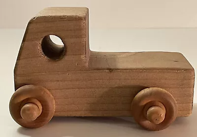 The Happy Factory Solid Wood Vintage Handmade Nostalgic Toy Truck 4” • $8