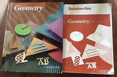 Geometry Solution Key & Student Jurgensen McDougal Littell Homeschool Set • $229.99