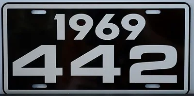 1969 69 Oldsmobile 442 License Plate Olds W30 W31 400 455 Hurst F85 Cutlass M21 • $18.95