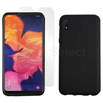 Slim Shockproof Case BLACK+LCD HD Screen Protector For Samsung Galaxy A10e • $3.99