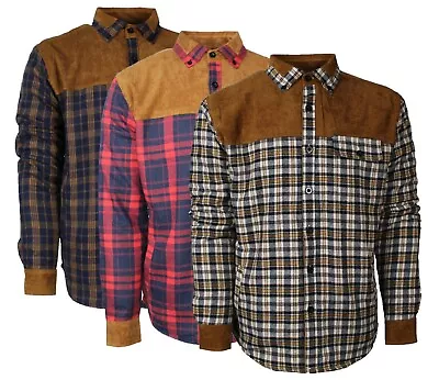 Stormway Mens Padded Shirt Sherpa Fur Lined Lumberjack Shirt Jacket • £24.95