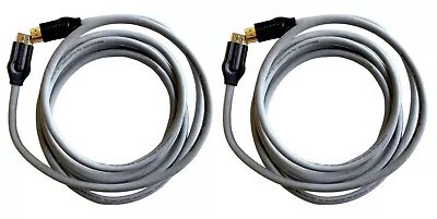 2-PK Monster 122933-00 MC HME HD HS2-8 EFS High Speed 8ft HDMI Cable W/Ethernet • $12.30