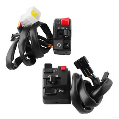 2Pcs 7/8in 22MM Motorcycle Handlebar Horn Turn Signal Lamp Control Switch Button • $36.80