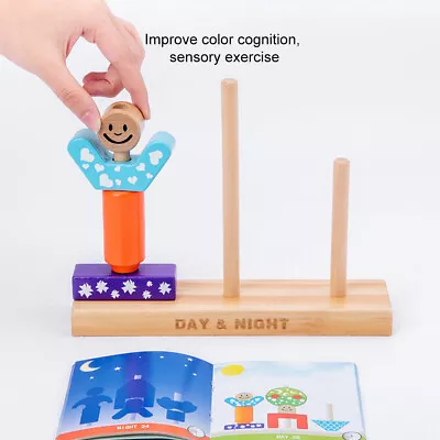 Wooden Toys Early Educational Mini Castle Toy Wooden For Birthday Christmas Gift • $29.80