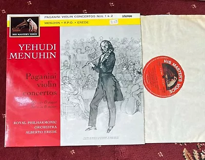 ASD 440 Paganini Violin Concertos Nos 1 & 2 Yehudi Menuhin RPO Erede S/C • £15.95