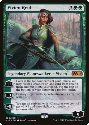 MTG Magic The Gathering Vivien Reid (208/339) Core Set 2019 LP • $2.45