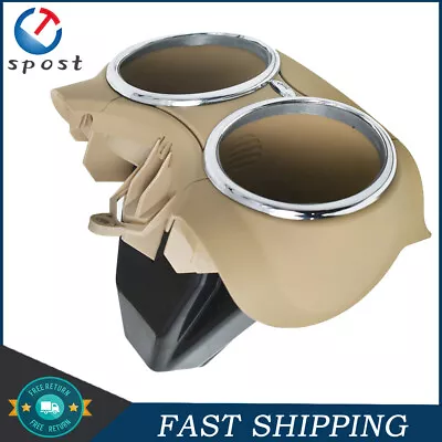 Dual Cup Holder Beige For Mercedes-Benz W219 CLS55 AMG CLS500 2006-2011 Front • $29.13