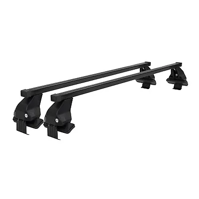 Smooth Roof Racks Cross Bars Luggage Carrier For VW Jetta A6 2011-2018 Black 2x • $199.90