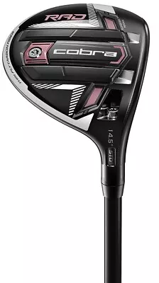 Women Cobra RADSpeed BLK/PNK 22.5* 5 Wood Ladies Project X EVNFlow Riptide CB40 • $115.79