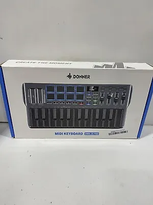 🎹 Donner USB-C MIDI Keyboard DJ Controller OLED 25 Key 8 Drum Pads Touch Bar • $69.99