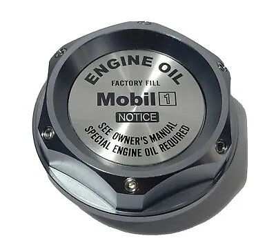 OIL FILLER CAP MOBIL 1 CNC BILLET FOR NISMO GTR 350z 370 240SX 300 ENGINE JDM • $24.90