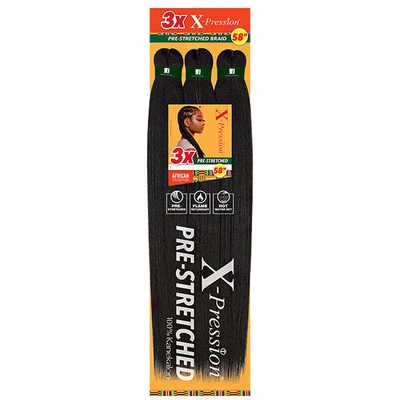 $5.33 • Buy Sensationnel Synthetic Braid - 3X X-Pression PRE STRETCHED BRAID 58