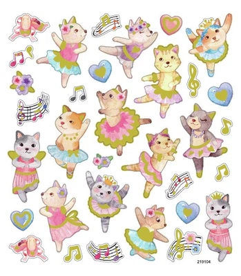 $12.37 • Buy Sticker King Stickers-Ballet Kittens - 6 Pack