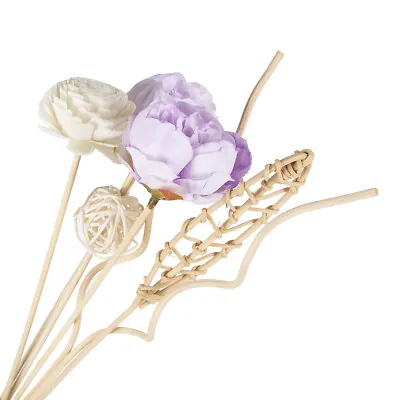 7 Pcs Artificial Purple Flower Rattan Reed Stick Fragrance Diffuser Replacement • $3.95