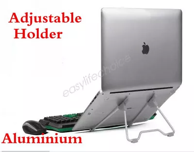 Laptop Stand Aluminium IPad Holder Folding Adjustable Notebook Cooling Ergonomic • $13.20