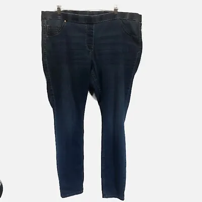 Women's Plus 24W H&M Stretch Jeans: Pull-on Legging Fit Dark Wash • $16.99