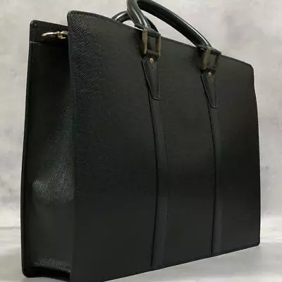 Louis Vuitton Business Bag Briefcase Elegant Luxury Men's Vintage Green Leather • $292.86