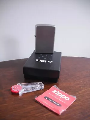 Genuine ZIPPO Windproof Petrol Lighter With Spare Wick And Flints DofE  Camping • £25
