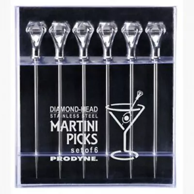 Diamond Head Martini Picks Cocktail Olives Appetizers Cheese (set Of 6) #PDM6 • $15.05