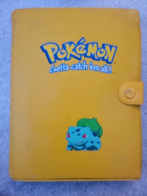 $10 • Buy Yellow Pokemon TCG Trading Card Binder Album Folio Holder W/ Bulbasaur