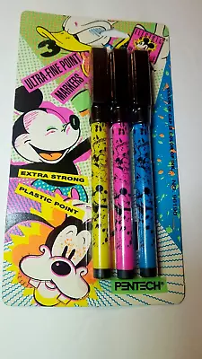 Vintage Pentech Disney Electric Mouse Ultra Fine Point Markers New In Package • $7.99