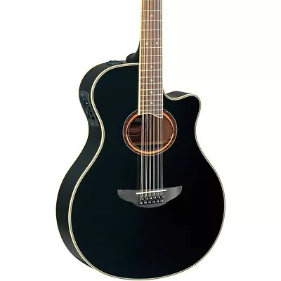 Yamaha APX700II-12 Thinline 12-String Cutaway Acoustic-Electric Guitar Black • $629.99