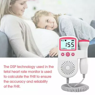 Baby Heart Rate Probe  Prenatal Monitor Fetal Doppler Detector Beat Ultrasonic • £10.99