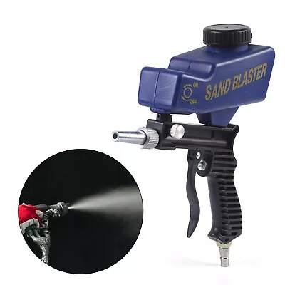 Hand Held Portable Media Spot Sand Blaster Gun Air Gravity Feed Rust Remover Kit • $20