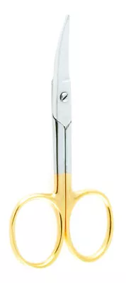 Deluxe Nail Scissors Curved Golden Nail Cutting Grooming Manicure Tools • $6.98