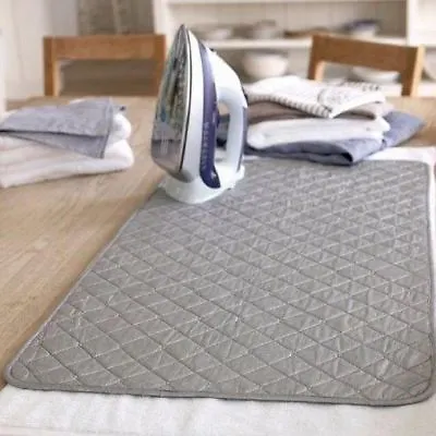 Travel Ironing Mat Iron Anywhere Compact Premium Quilted Magnetic Portable Cover • £9.75