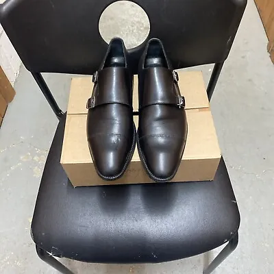 Charles Tyrwhitt Mens Double Buckle Slip On Monk Shoes Size 7 F • £59.90