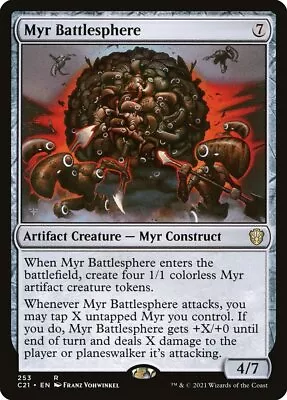 MTG Myr Battlesphere ** Commander 2021 ** English (NM) • $0.72