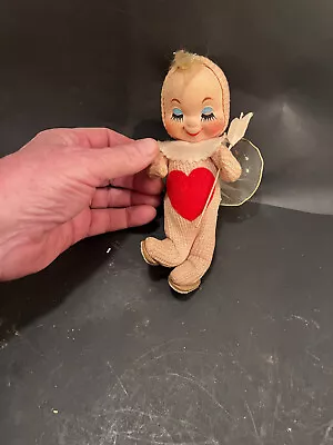 RARE VINTAGE   Gunderful Creation  Valentine Cupid Doll 1950s Japan • $24.99