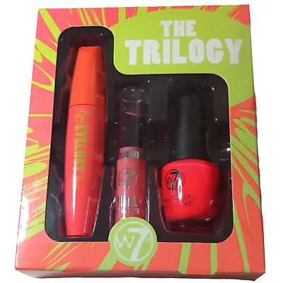 W7 Trilogy Gift Set - Nail Polish Eyelust Mascara Lipstick • £14.99
