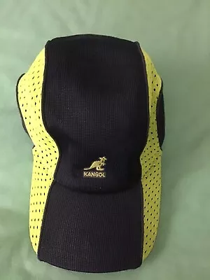 Kangol Five Panel Mesh Fusion Spacecap Adult Small Navy-green.  Euc • $21.95