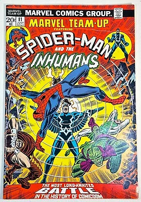 Marvel Team-Up #11 VF- 7.5 Spider-Man! Inhumans! (1972 1st Series) Nice! • $29.63