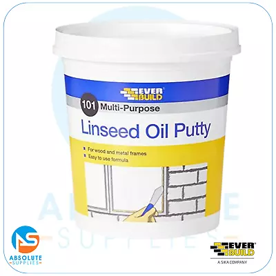 Everbuild 101 Multi-Purpose Linseed Oil Putty Natural 2 Kg  MPN2 • £5.59