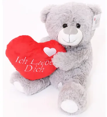 German Valentines Day Teddy Bear Ich Liebe Dich Special Heart Gift Girlfriend • £6.99