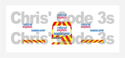 £6.50 • Buy Code 3 Adhesive Vinyl Decal Suit Oxford Diecast 1/76 Various - National Express
